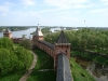 Новгородский кремль. Вид с башни Кокуй на Княжую, Спасскую и Дворцовую башни